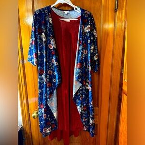 LuLaRoe Large Velvet Shirley